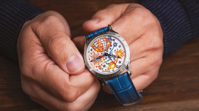 Riccardo Zannetti’s story is not an ordinary one. His adventure begins with the passion for beauty, painting and figurative arts. As a boy he attended art school, where he found his best expressive form in drawing. Taking advantage of the family experience in the world of watchmaking and artistic creativity, in the 1980s he began a small production of watches with gold or silver cases, characterized by graphic references to Roman times and classic forms.
The increase in the number of craftsmen with whom he collaborates for the production of his timepieces and his specific specialization conquering an audience of loyal buyers in the United States, Germany, China, Hong Kong, Singapore and the Middle East.
