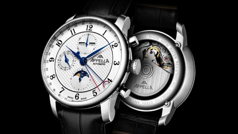 La marque Appella puise dans sa riche histoire. L'héritage des horlogers remarquables qui ont créé la marque accompagne toujours les créateurs et designers de montres Appella.

Le nouveau propriétaire de la marque Appella - ADRIATICA PR & A Watch Sagl, est une entreprise possédant une expérience considérable dans le monde de l'horlogerie.
Grâce à cette fusion, les clients du monde entier recevront des produits qui seront le véritable reflet de la meilleure qualité suisse.