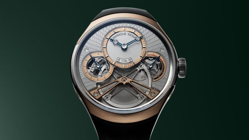 La marque Dominique Renaud, seconde expression de Haute Horlogerie Dominique Renaud, développe une horlogerie d’exploration où la fonction détermine harmonieusement la forme. Chaque pièce incarne un principe horloger fort, logé dans une architecture claire et minimaliste. Une Dominique Renaud est reconnaissable par son affichage singulier, illustration d’un parti-pris horloger unique. – ©Dominique Renaud